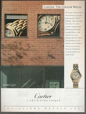 LES MUST DE CARTIER THE COUGAR OROLOGIO Pubblicità 1 pagina 1988 originale
