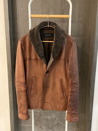 Mens gucci leather jacket - leather,