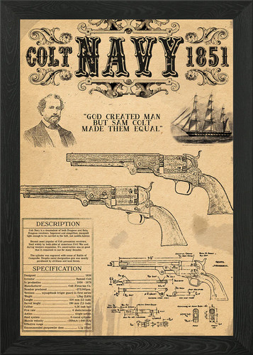 Quadro colt navy 1851 revolver - quadro,