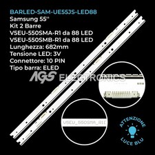 KIT 2 BARRE STRIP 88 LED TV