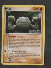Ditto 62/113 Reverse Holo Pokemon Card Edizione Ex Delta Species English