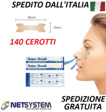 140 CEROTTI NASALI nasal strips Respira Bene misura GRANDE