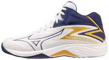 Scarpe da Pallavolo Mizuno - Thunder Blade Z Mid White/Blu Ribbon (unisex)