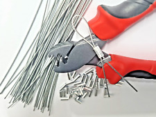 Confezione da 50 GUARNIZIONI DI SICUREZZA ROTONDE A PROVA DI MANOMISSIONE IN ALLUMINIO E PINZE A CRIMPARE DIMENSIONI PRATICHE