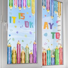 Pastello colorato PVC biadesivo per finestre per superfici lisce e vetri