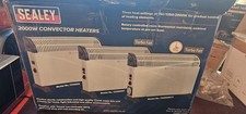 Sealey Termoconvettore 2000W 3 Impostazioni di Calore Termostato Elettrico Interno CD2005