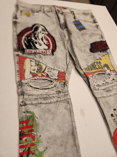 Jeans uomo high times bianco - uomo,