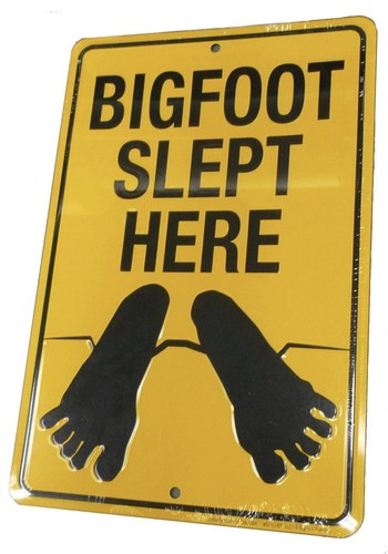 Insegna big foot slept - big,