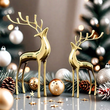 1Set Statua Natale Cervo