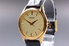 [Quasi come nuovo] Orologio da uomo Seiko Dolce 8J41-0AJ0 33mm Quartz Gold Di...