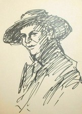 Dipinto a inchiostro vintage