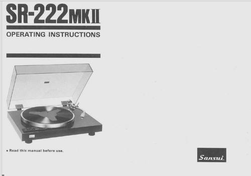 Sansui 222mk2 giradischi - sr-222mk2,