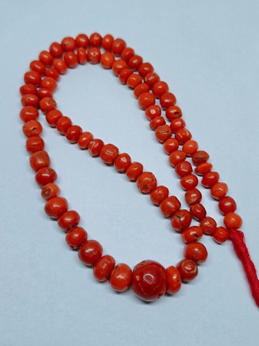Perline rondelle corallo rosso