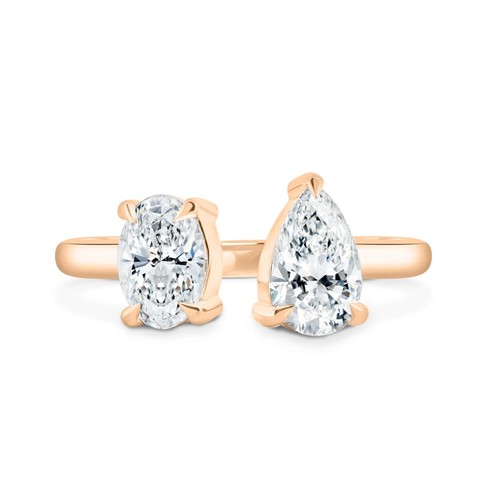 Anello design con diamanti - anello, di