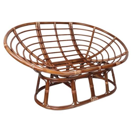 Sedia papasan doppia rattan - in,
