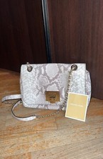 Borsa Michael Kors a tracolla in pelle bianca