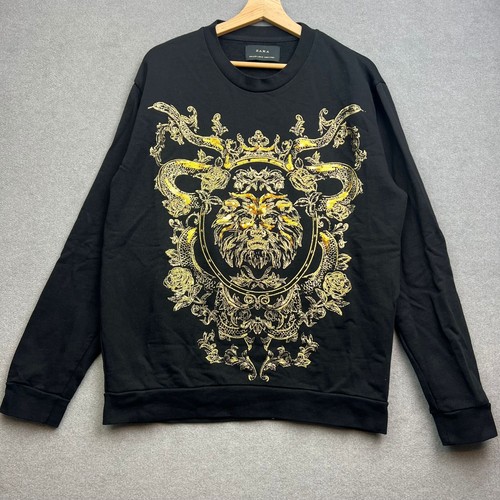 Zara felpa uomo grande nera - felpa,