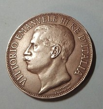VITTORIO EMANUELE III * 10 Centesimi 1861-1911 Cinquantenario * BB * Rame Rosso