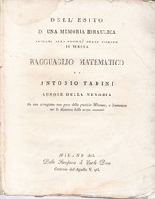 ANTONIO TADINI, DELL'ESITO