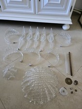 Lampadario Vetro Di Murano A Foglie Per Ricambi