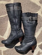 Kurt Geiger Solea brown knee height leather boots size 38 EU, 5 UK