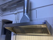 Cappa a parete serie Snack filtri inox + Centrale a Carboni attivi 