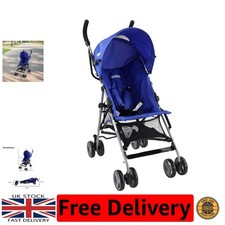 Comodo passeggino leggero blu