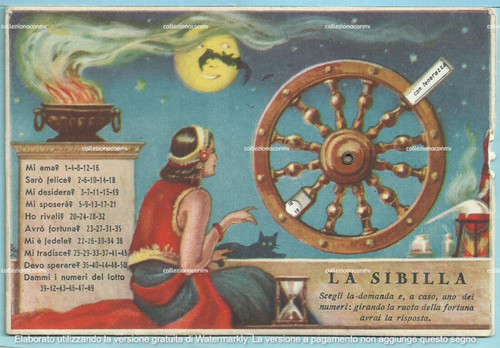 Cartolina meccanica con - cartolina,