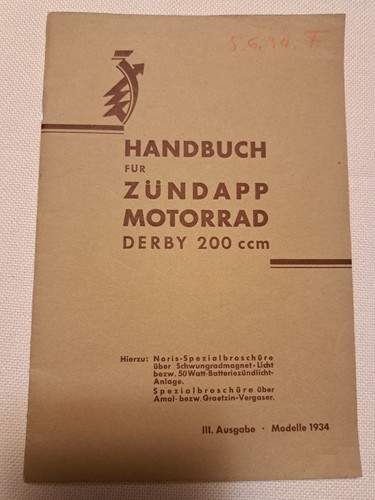 Zündapp 200 derby 1934 - zündapp,