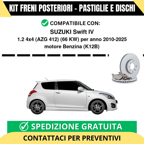 Kit freni posteriori per - kit,