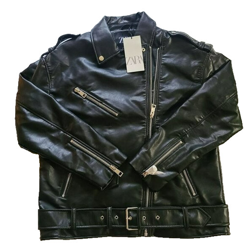 Zara faux leather oversize - zara,