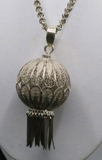 Collana In Argento 925, Filigrana Di Alta Qualità Vintage - PERFETTA - Punzonata