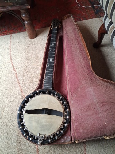 Banjo vintage antico - vintage, o
