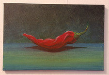 Peperoncino quadro dipinto - quadro,