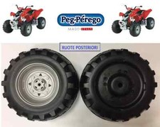 COPPIA RUOTE POSTERIORI PEG PEREGO QUAD POLARIS OUTLAW CITRUS 12 VOLT