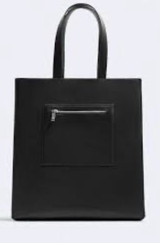 Zara borsa nera strutturata - borsa,
