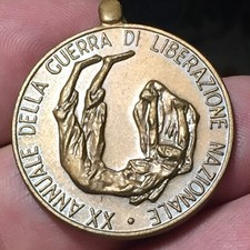 BRIGATA D'ASSALTO GARIBALDI -MEDAGLIA AE- XX° ANN.GUERRA DI LIBERAZIONE