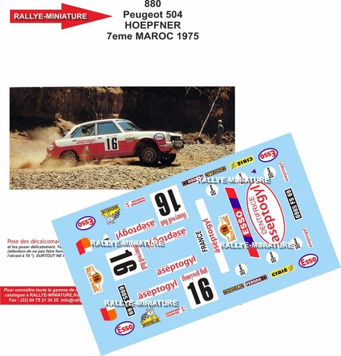 Decals ref 0880 peugeot - 0880,