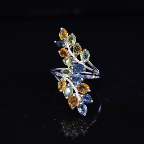 Anello multi ovale argento - anello,