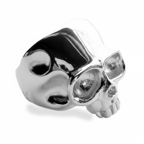 Anello teschio argento