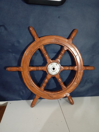 Antico timone legno con - timone,
