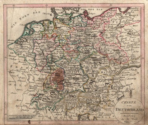 Germania originale incisione - originale,