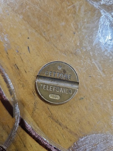 Gettone telefonico con segno - telefonico,