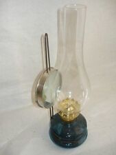 Riproduzione lume lampada lanterna a petrolio in vetro '800 con specchio