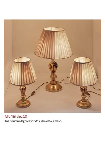 Tris lumi legno completo - di,