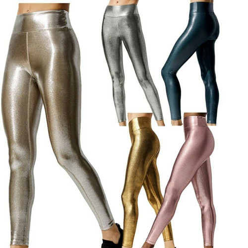 Leggings donna sportivi lucidi - sportivi,