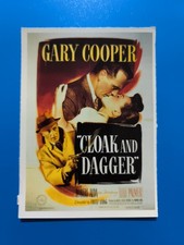 MASCHERE E PUGNALI 1946 - CARTOLINA MINI LOCANDINA CIAK - COLLEZIONE