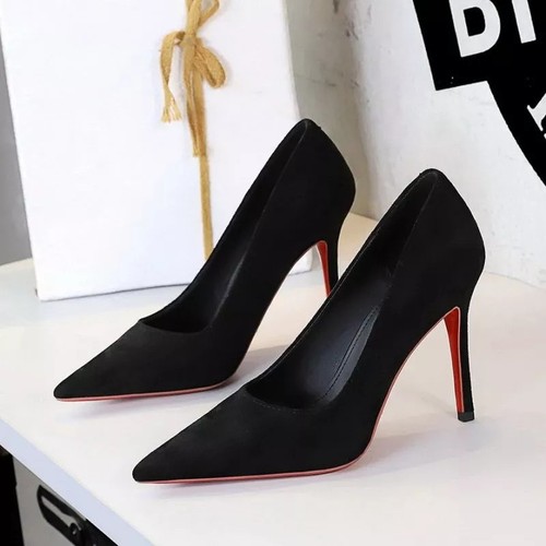 Decolte nero tacco punta - nero, cm