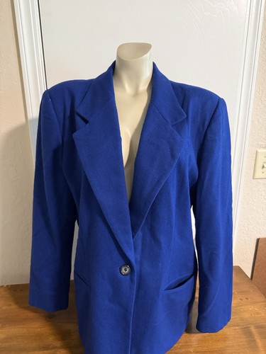 Blazer donna blu cobalto