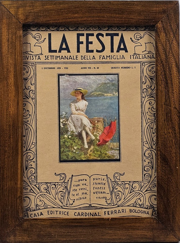 Stampa antica rivista festa - antica, la